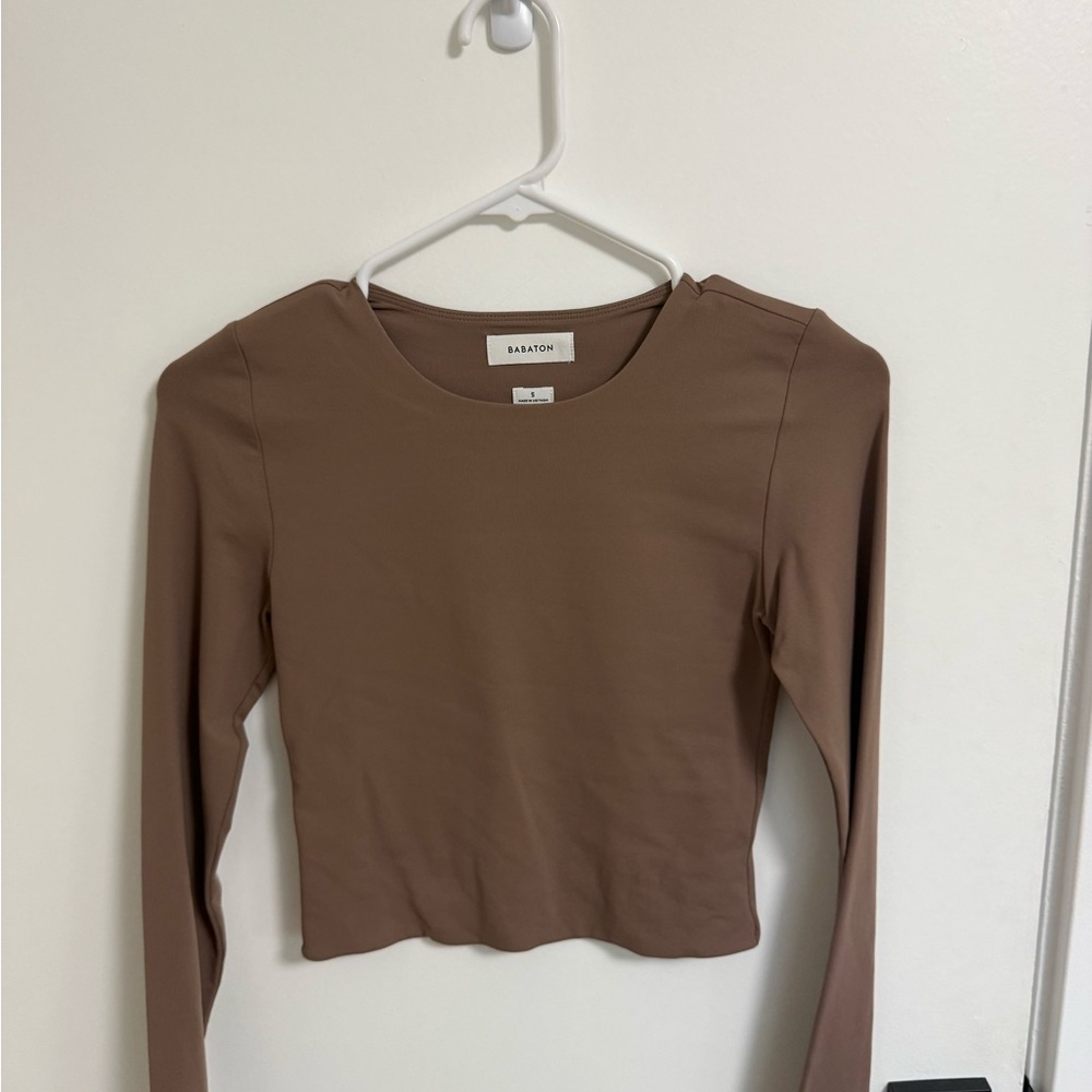 Brown Long Sleeve Top
